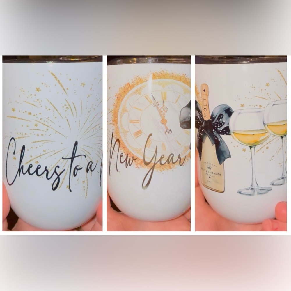 🥂 Cheers to a New Year wine tumbler 🥂NWOT